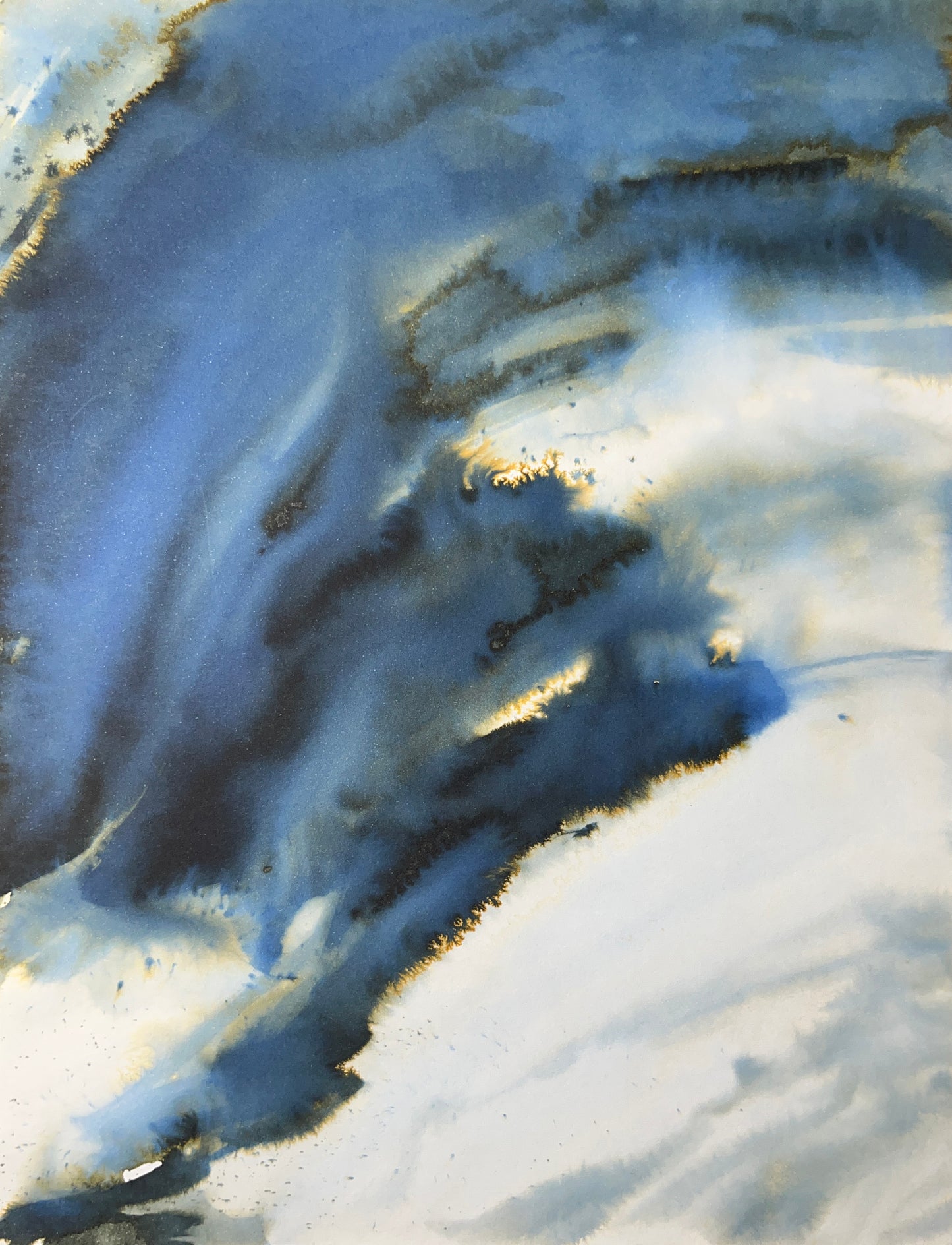 張浩強,湖海06,2009,水墨紙本,32x23cm。