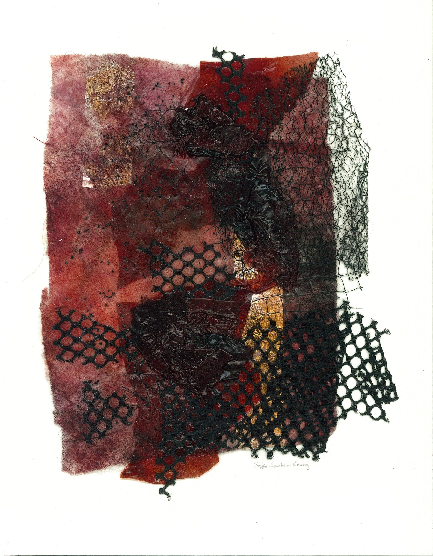 Melting World A07, mixed media