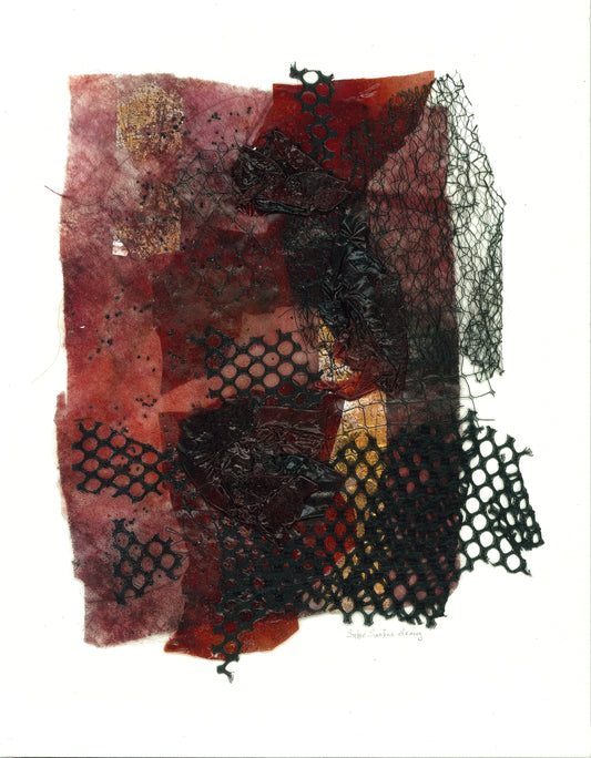 Melting World A07, mixed media