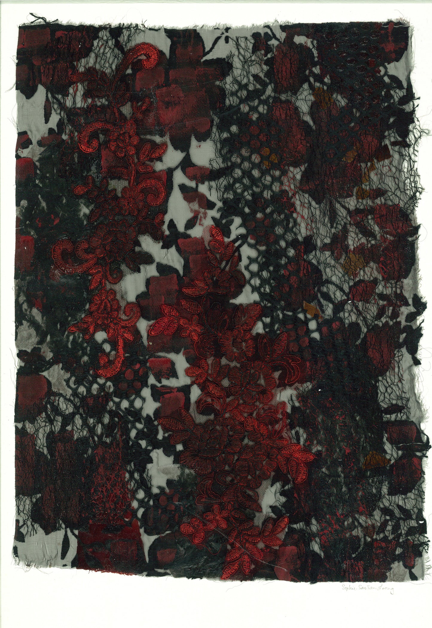 Melting World A12, mixed media