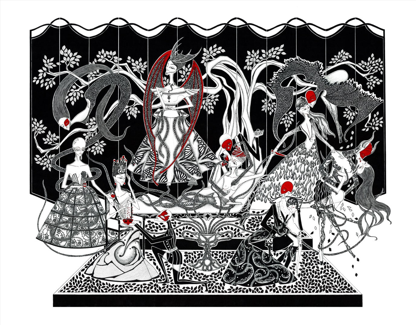 The Devils' temptation 01-Limited edition art print 5/30, 魔鬼誘惑, 藝術微噴版畫5/30, 84x120cm